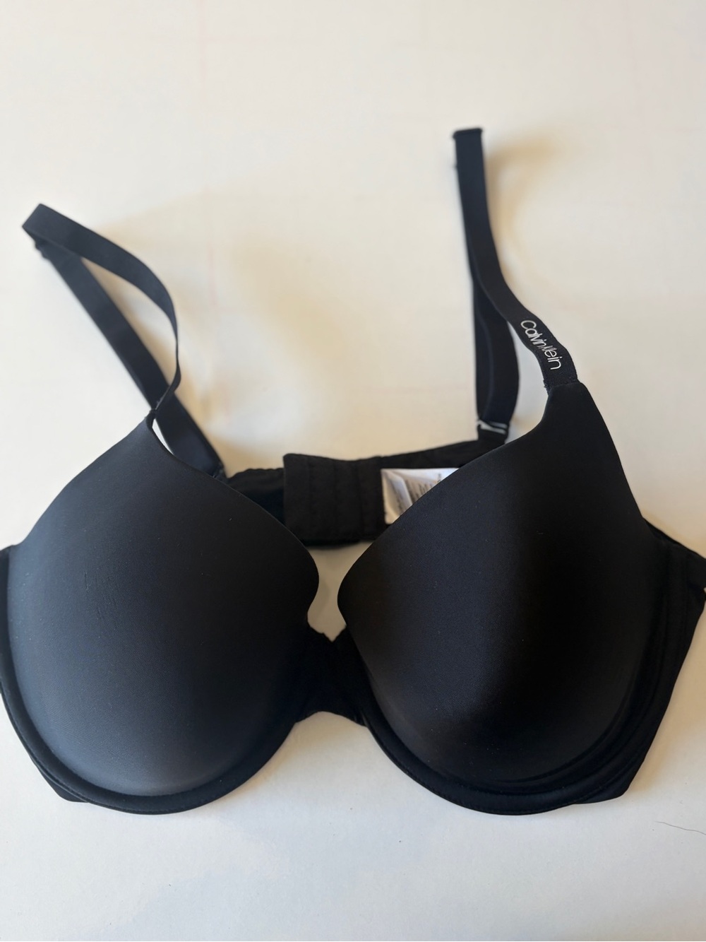Lot of 2 Calvin Klein 36C Underwired Bra black and beige adjustable straps